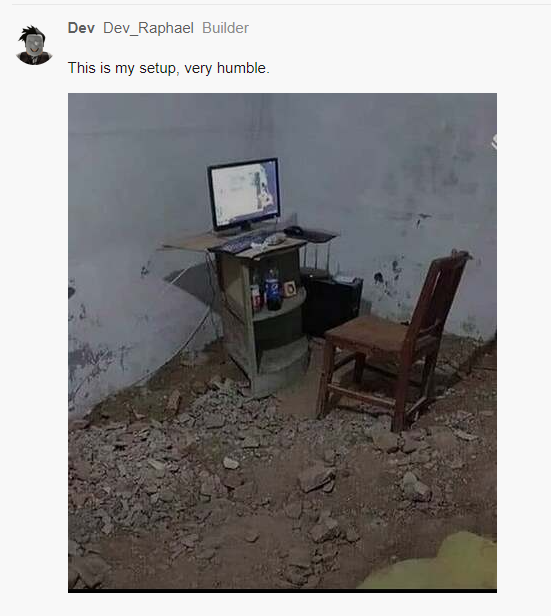 ScriptedDonut's tweet image. Look at this setup. Very humble..