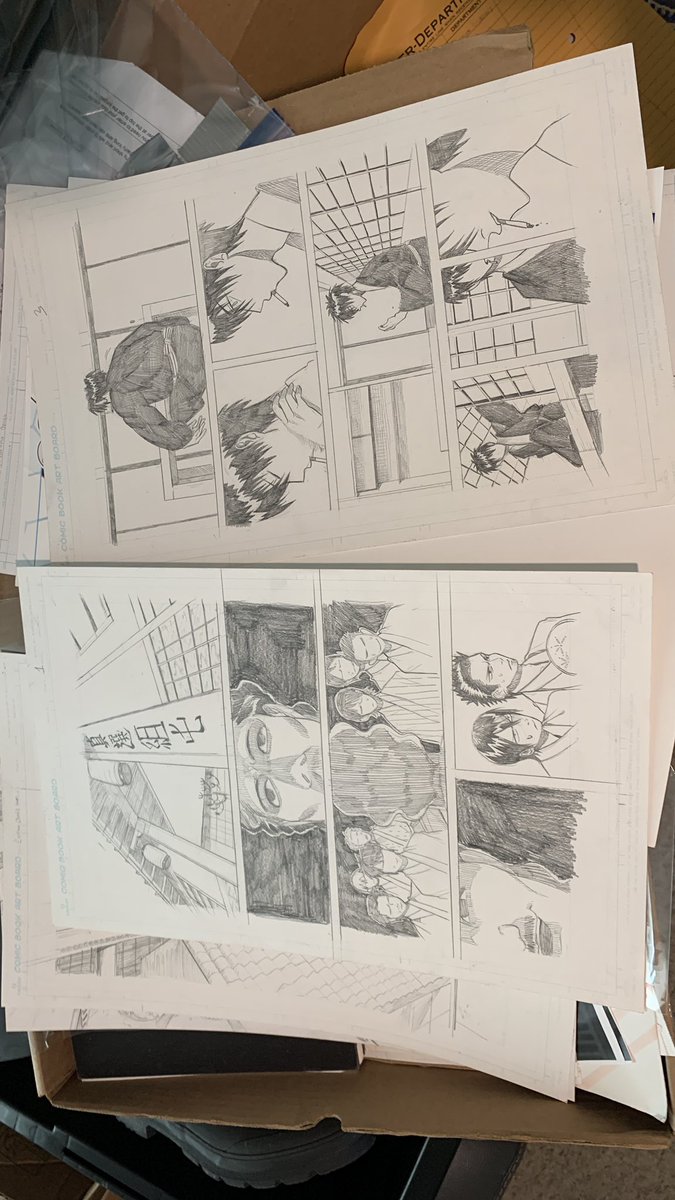 I RLY SUBMITTED GINTAMA REDRAWN PAGES FOR MY COMIC ASSIGNMENTS 😭😭 