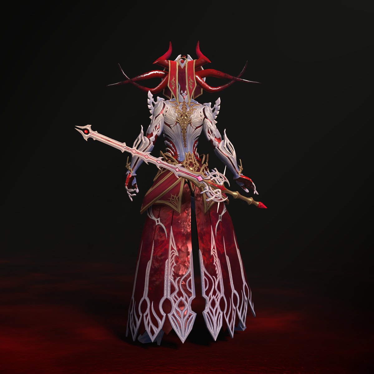 Crimson Magus Morgan Le Fay Gorgeous model by @JustinSauce, concept by @Marc_RossM Rendered with blender Eevee 2.92 @SMITEGame #Smite #Blender3d