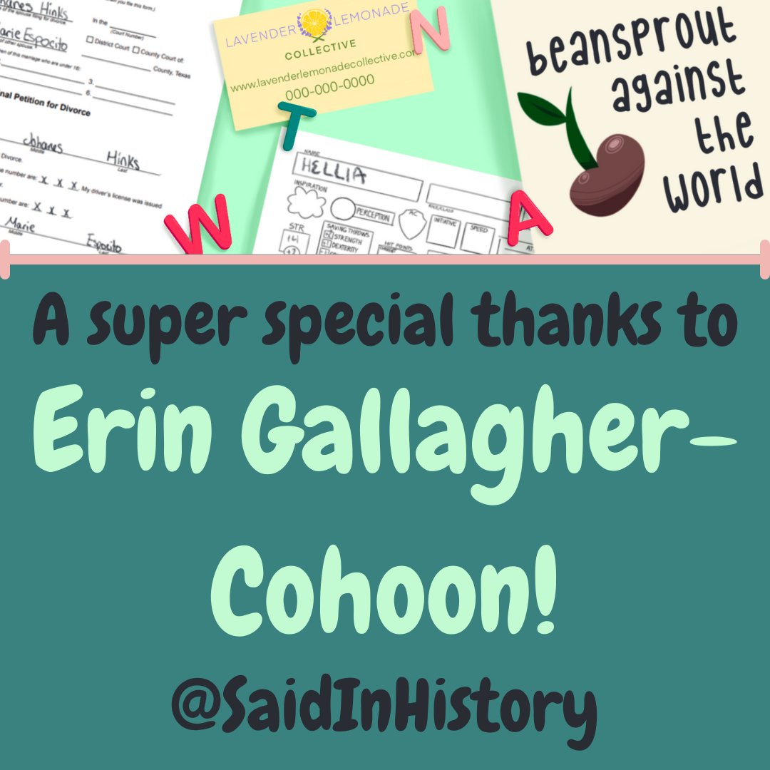 We want to give the biggest shout out to the first person to pledge to BeanSprout Against the World: <a href="/SaidInHistory/">Erin GallagherCohoon</a>! 

Want to join them and get a shout out too? Check out out the BeanSprout Against the World Seed&amp;Spark! 
seedandspark.com/fund/bean-spro…