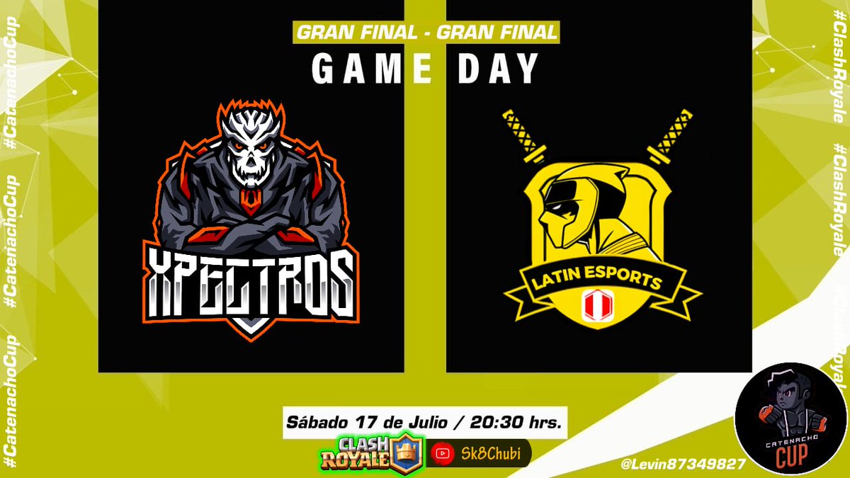 Hoy se juega la gran final 🥵 🥵

<a href="/XpectrosCr/">Xpectros</a>
🆚
<a href="/LatinEsports_CR/">Latin Esports</a>

🇵🇪🇲🇽8:30PM

🎙️ Chubi
 
youtube.com/Sk8Chubi