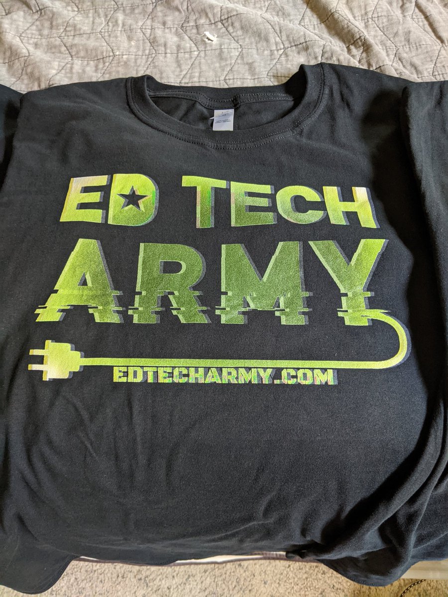 JoeMarquez70's tweet photo. Listen to the latest episode of The Podcast by @SonsOfTechEdu Ep 067: The Fastest Summer EVER! https://t.co/UV1zPLw73k
Also the @EdtechArmy shirts we talked about are in and available! Just DM me to wear a piece of the #EdTechArmy! @AndersonEdTech https://t.co/1EG9eOIrsS