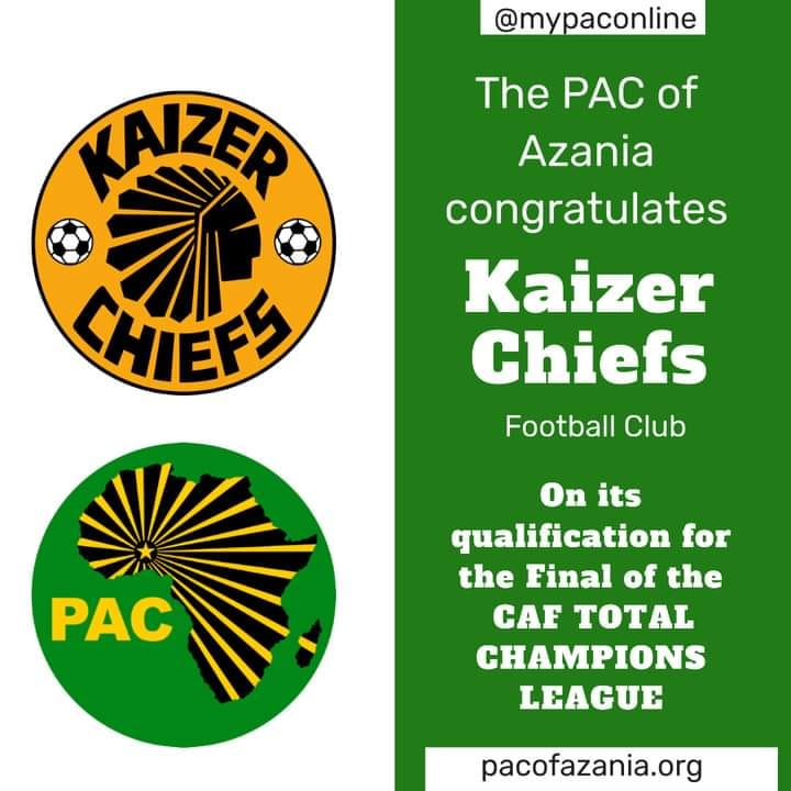 The PAC Southern Suburbs Branch Joins the Azanian Masses in wishing the Phefeni Glamour Boys well in their CAF Final tonight.