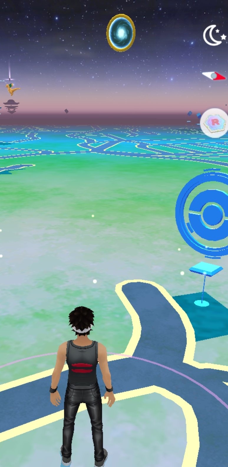 ポケモンgo攻略 みんポケ 解析 Go Fest 2日目の午前2時にgo Fest用の空に変わり フーパのリングが空に現れ始めるようです フーパのリングは空間を歪め遠くのものを移動させる力があります ポケモンgo Twitter