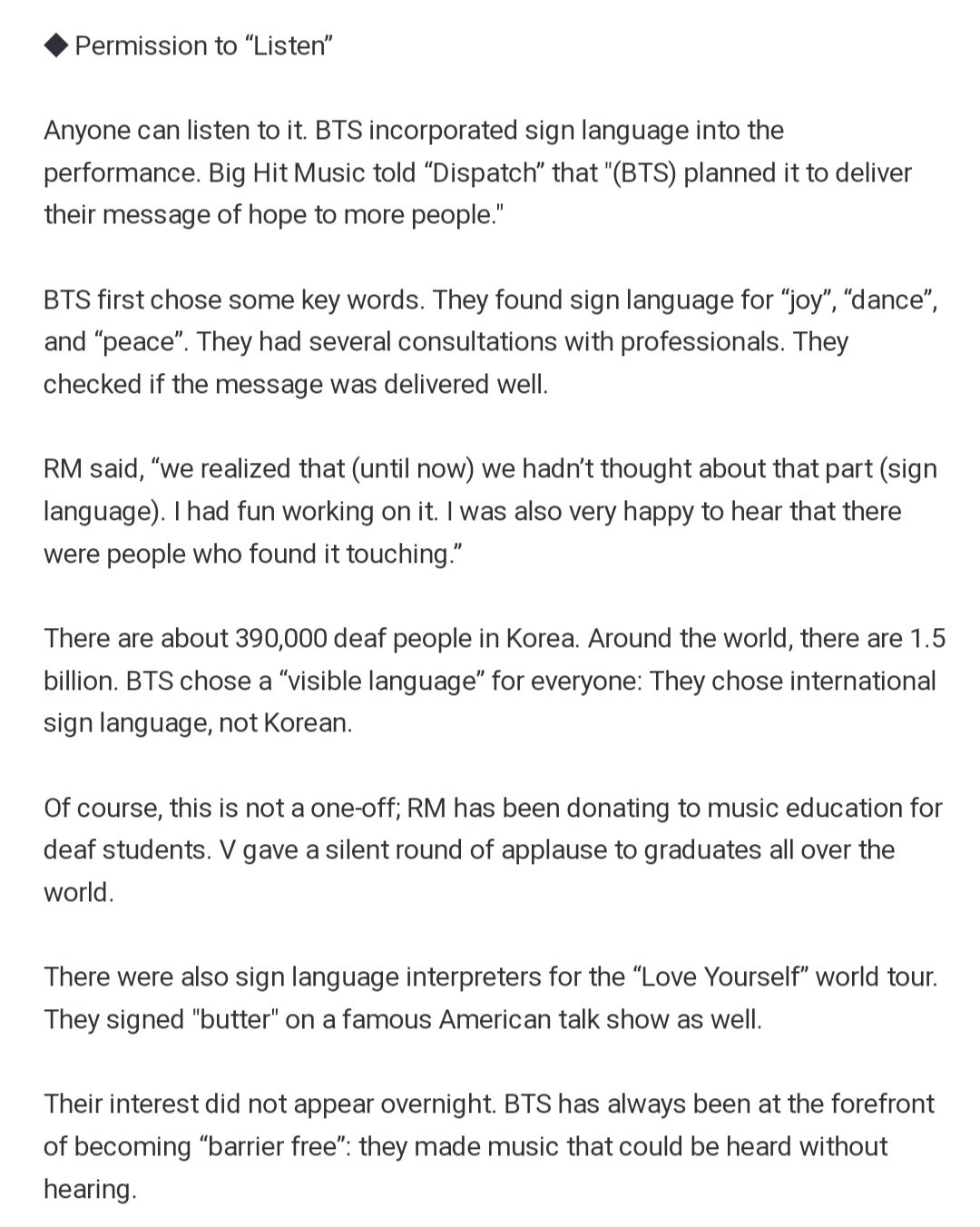 fresh shepherd Play sports BTS Press⁷ on Twitter: "Big Hit Music said, “BTS planned it to deliver  their message of hope to more people.” RM said, “we realized that (until  now) we hadn't thought about that