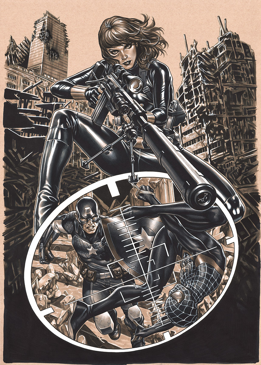 Still hyped for the release of Black Widow so here's another cover I did a few years ago. #BlackWidow #MarvelComics
