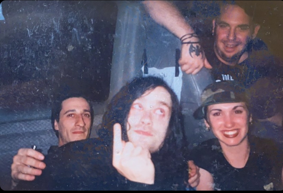 A friend just sent this to me... early 2003  I believe the chance in Poughkeepsie NY. Left Eddie auletta (tour manager) Bert McCracken myself and my friend Melissa. That was a good night