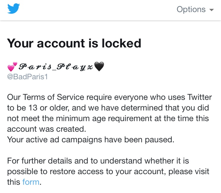 IdkParis1's tweet photo. I am not going to give any of my personal information and what’s so ever I am 13+ and this shit happens like what’s the problem @Twitter https://t.co/FkLSBnVPTP