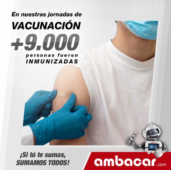 AmbacarEcuador's tweet photo. 🇪🇨🤝¡Estamos comprometidos con la reactivación económica de nuestro país!🤝🇪🇨
La semana del lunes 5 al viernes 9 de julio del 2021, #CIAUTO y #Ambacar inmunizó a más de 9000 personas.
👉https://t.co/Z1Rk2iL2bP
#PlanVacunación9100 #JuntosLoLogramos #Ecuador https://t.co/dnsiAqJLoP