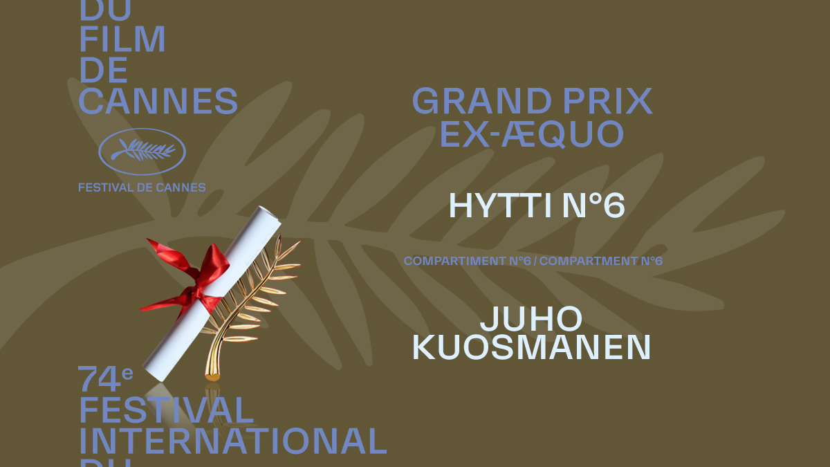 Festival_Cannes's tweet photo. The Grand Prix winner ex-æquo is Juho KUOSMANEN for HYTTI N°6
#Cannes2021 #Awards #GrandPrix #HYTTIN°6 https://t.co/AYqm3QuWEq