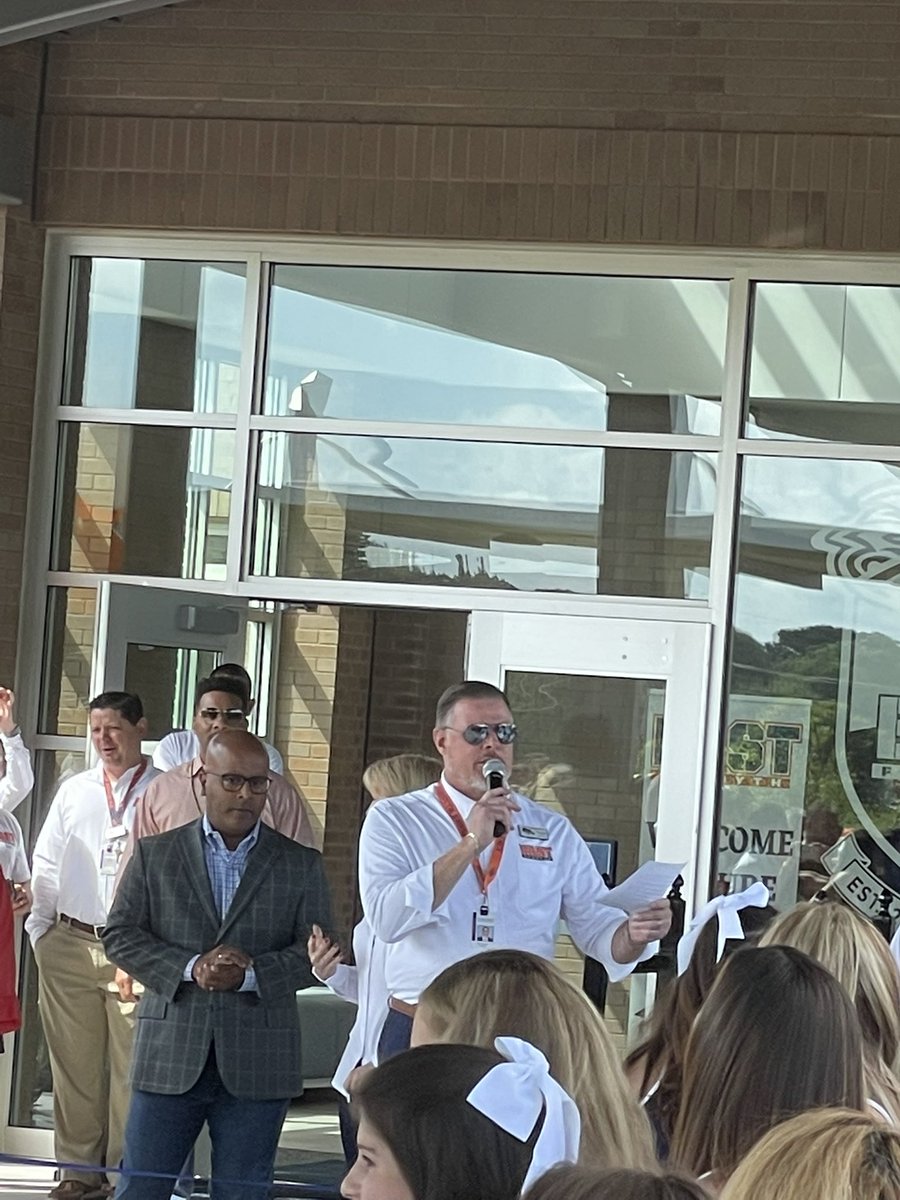 FCSSecondaryDIR's tweet photo. What a great morning for the @EastForsythHS community! Congrats on a job well-done Mr. Cheney and team! @FCSchoolsGA https://t.co/IVkTJSF31e