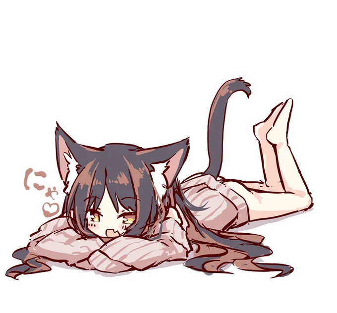ねこのらくがきです 