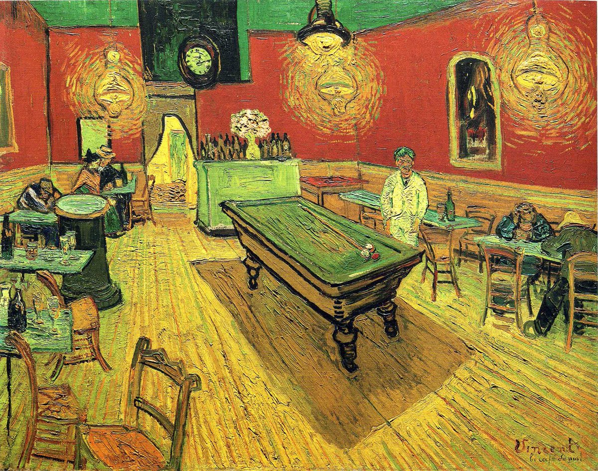vangoghartist's tweet photo. The Night Cafe, 1888 #vincentvangogh #vangogh https://t.co/mneXM7eaCA