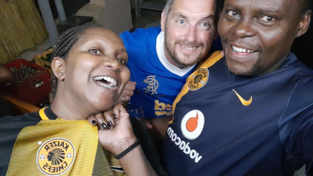 <a href="/KaizerChiefs/">Kaizer Chiefs</a> #Amakhosi4Life We are behind you Boyz all the way from Juba,  South Sudan 🇸🇸 with <a href="/NdutsN/">Nduta Nyaga</a>