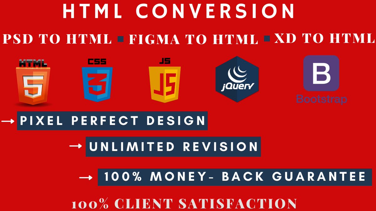 ShamolyAkter13's tweet photo. I will convert psd to html,figma,xd to html responsive bootstrap

#psdtohtml #websiteDesign  #responsivewebsite #javascript #jquery  #xdtohtml #figmatohtml #bootstrap #webdevelopment #responsiveweb #webdesigner #webdesigner #webdesign
https://t.co/ZVbMqOtV1F https://t.co/mTEaghavz5