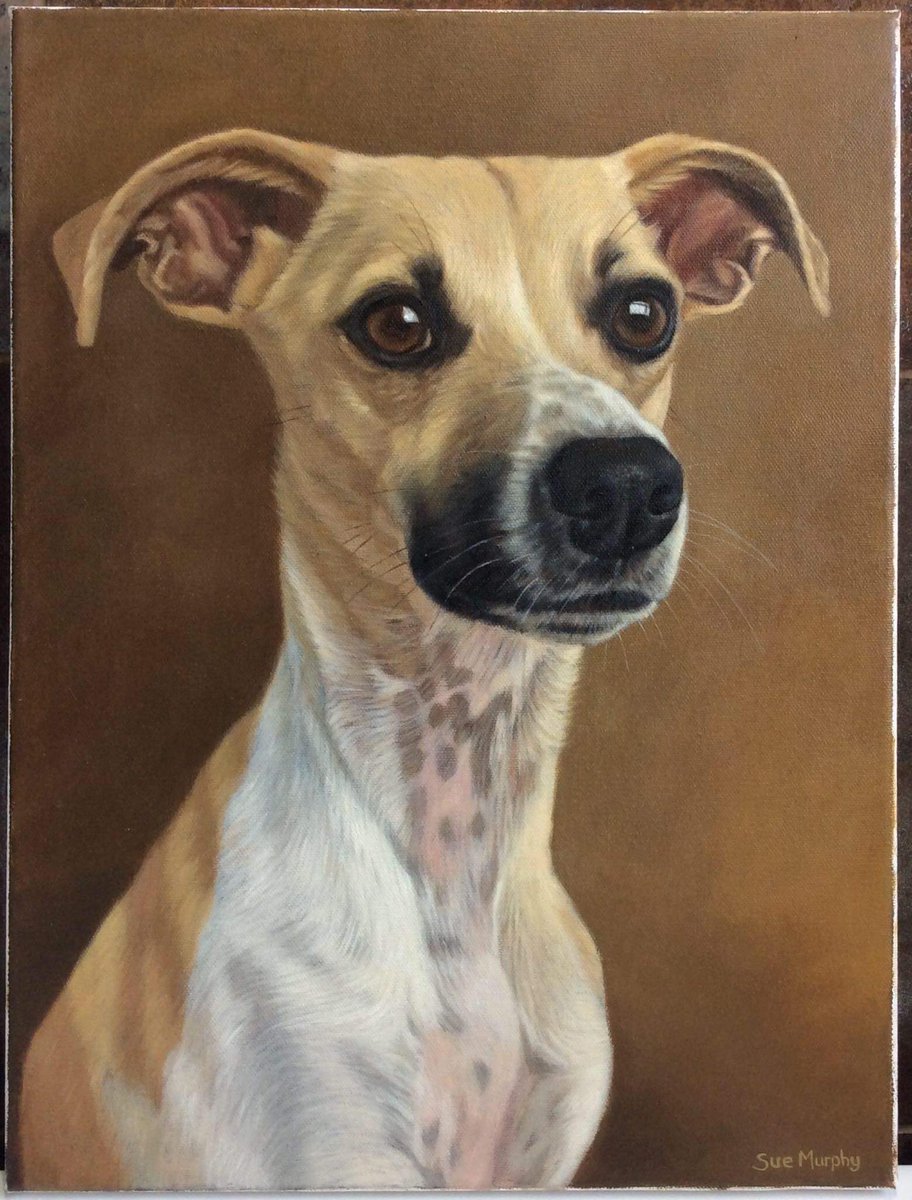Barker1Kerry's tweet photo. I’m totally speechless ordered a painting of my Libby and this is it, can’t wait for it to arrive https://t.co/UIw6pjxS5Z