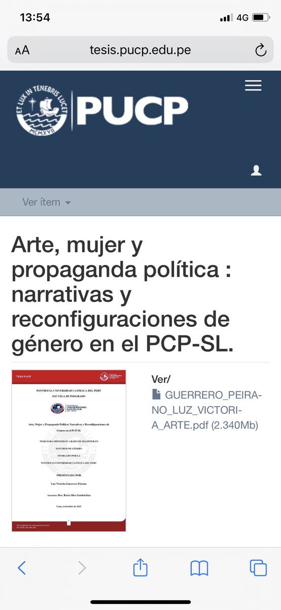 EliZea_derecho's tweet photo. No quise creer lo que vi en twitter pero es cierto!
Una tesis sobre Sendero Luminoso asesorada por Rocio Silva Santisteban
Perdón, pero en qué suma a la investigación peruana una tesis sobre esos genocidas?
Los DDHH del lado del terrorismo.
Eso jamás pasará en @IDHDES
Nunca. https://t.co/02VdunezY7