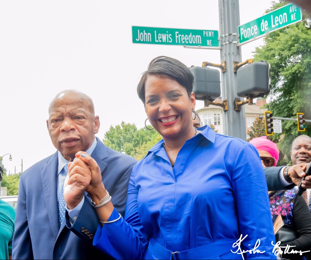 KeishaBottoms's tweet image. “The vote is the most powerful nonviolent tool we have.”  ~Congressman John Lewis