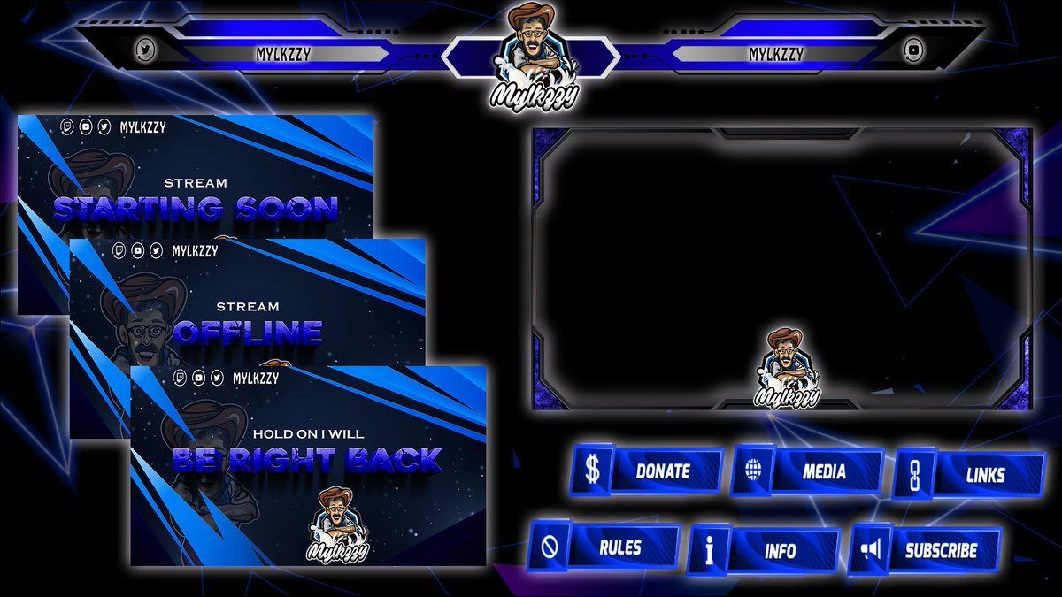 Mylkzzy's tweet image. A HUGE SHOUTOUT TO @MAGraphics6  for the new revamped rebrand. If you need some new things get at this man! great work in a great time frame!!!