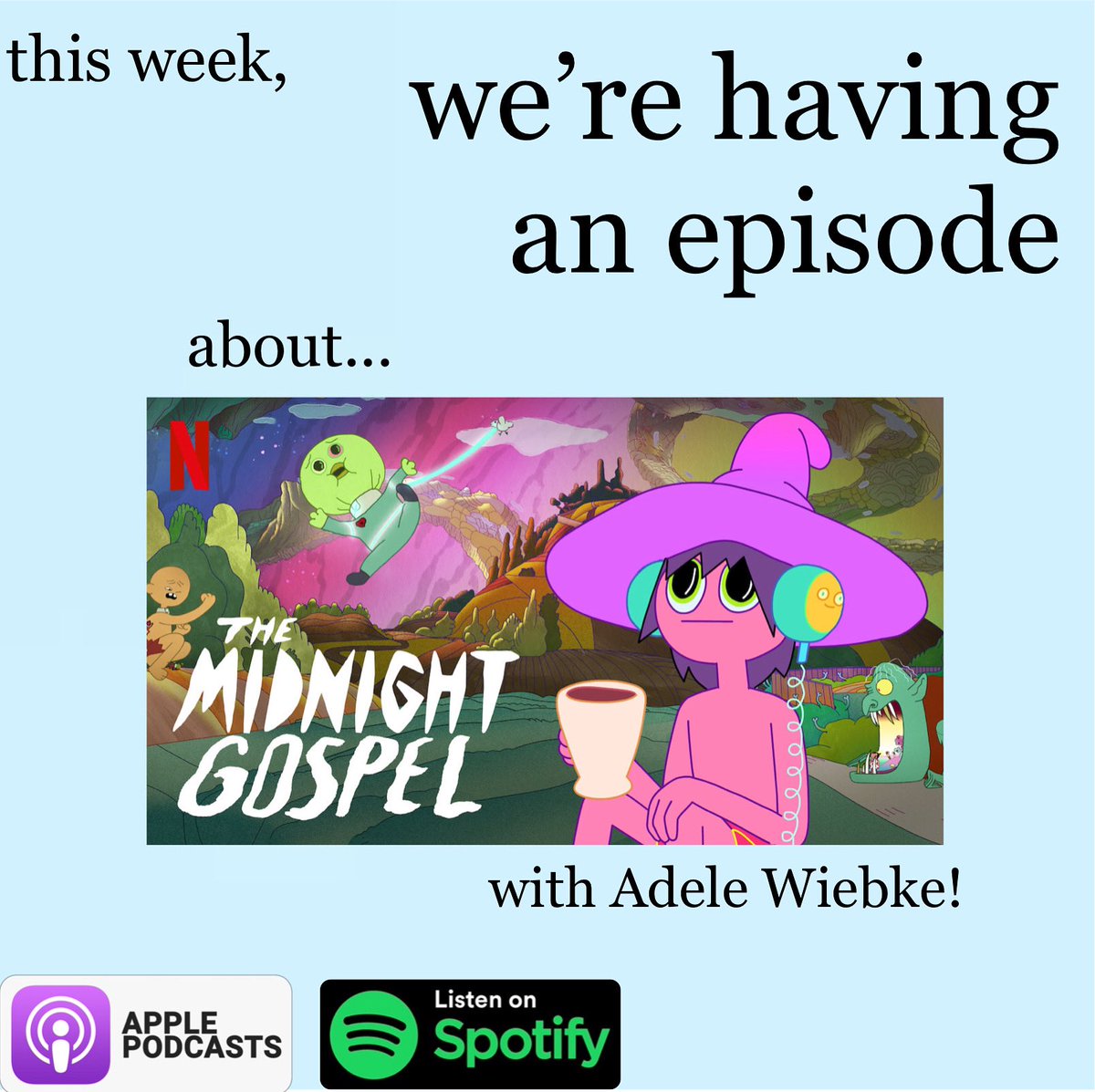 Adele came on our spacecast and brought <a href="/MidnightGospel/">The Midnight Gospel</a> and we talked about love &amp; loss, meditation, all while jumping mediums? 

check it out it was a cool one: linktr.ee/werehavinganep…