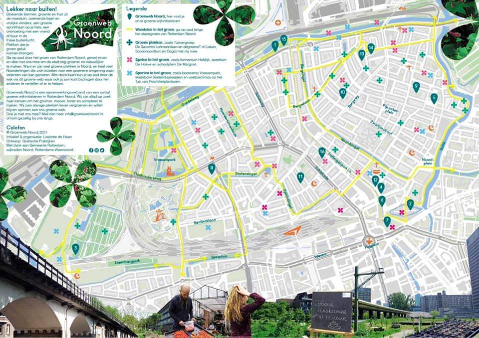 KarinPadmos's tweet image. Vrijdag de presentatie van onze gezamenlijk @GroenwebN kaart. Met de vele groene initiatieven in #noord010..#HofvanNoord #GroenNoord #Hetbijenlintvanhof.
#Groengroenerliskwartier en nog vele andere groene plekjes.
En daar heb ook ik weer met veel plezier aan meegewerkt😘😎.