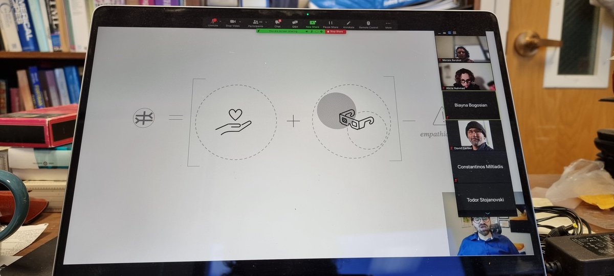 MerateBarakat's tweet photo. The Embedded intelligent empathy team @ChatzimichaliA @YLavaf and myself just presented our Literature Review at the @caadfutures 2021 conference across 4 time zones. #crackTeam #computational #design #Empathy #soundscape https://t.co/okouJYgRSW