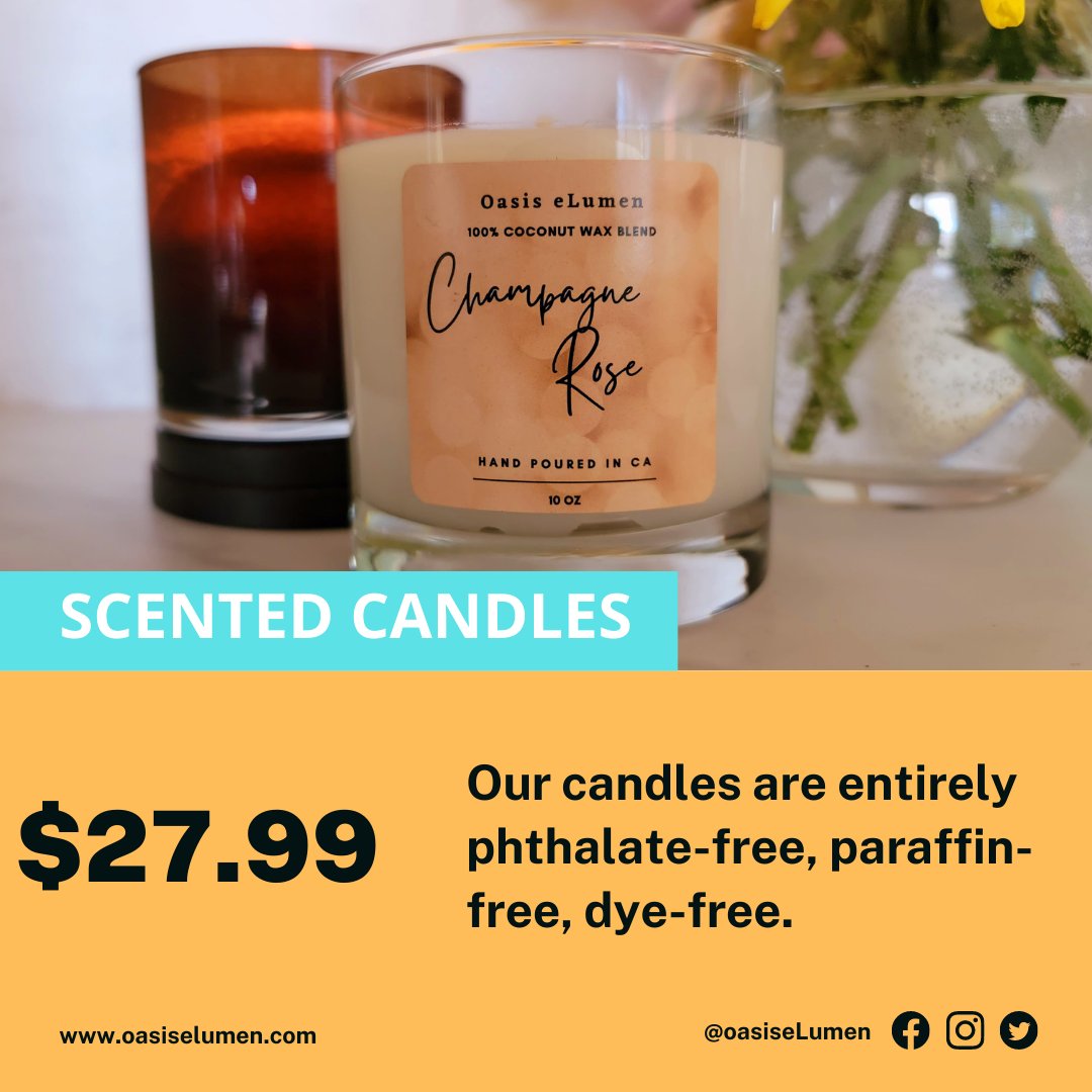 ElumenOasis's tweet photo. 🔲Finest Oasis eLumen Coconut-Blend candles🔲
🔲Sustainable coconut-blend wax🔲
🔲Smell delightful, more festive🔲
🔲Hand-poured and in a high-quality glass vessel🔲
Shop Now :
https://t.co/bUQHZOFtaf https://t.co/GXJdESVjzS
