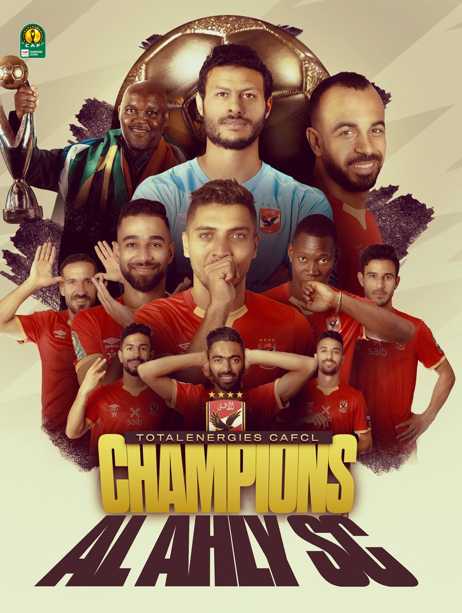 CAFCLCC_ar's tweet image. 🌟 الأهـــــــلــــــــي 🌟

الفريق المصري يُحافظ على لقبه ويتوج بدوري أبطال إفريقيا للمرة العاشرة في تاريخه! 🏆

#TotalEnergiesCAFCL | @AlAhly