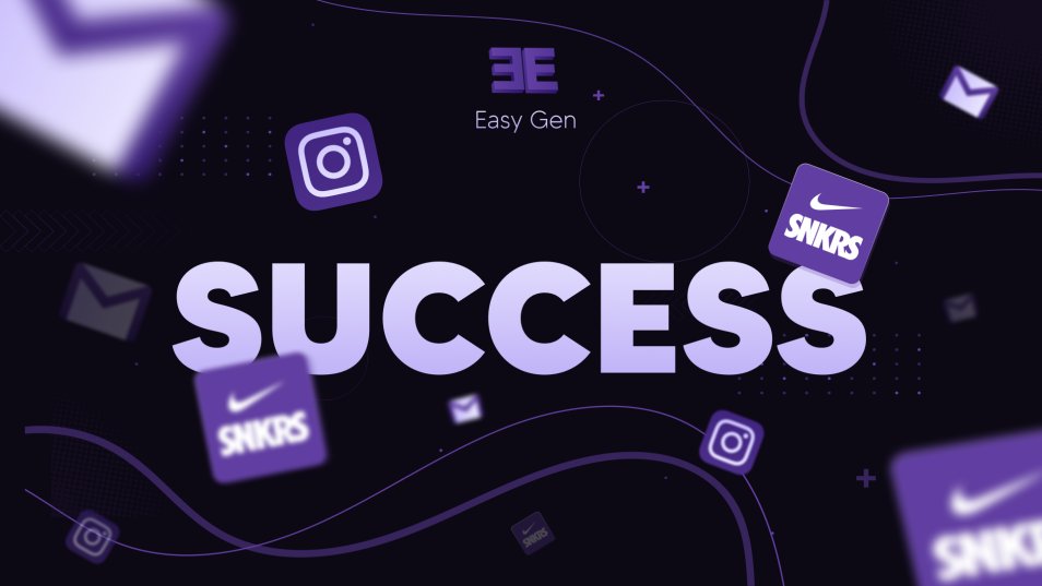 Success 🤑

All recent releases have been dominated by our accounts. We cover all essential tools that you require, whether you're interested in raffle botting or FCFS releases.

Need some FREE mails? 
Like this and tag your friends 💜