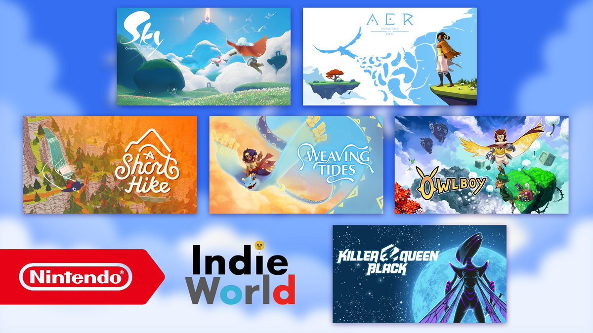 FollowFeathers's tweet image. &quot;Take to the Skies&quot;
It&apos;s a great honor to be featured alongside these breathtaking games in Nintendo #IndieWorld!
☁☁☁
nintendo.com/whatsnew/detai…