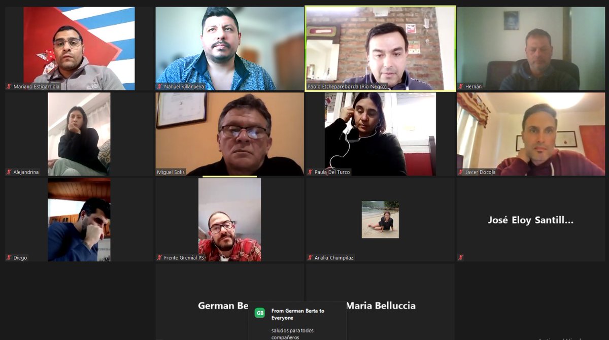 #Hoy Debatiendo los desafíos del #MundoDelTrabajo con les compañerxs del FGPS Santa Fe junto al Secretario Gremial PS Nacional  <a href="/paolo_etchepare/">Paolo Etchepareborda</a> , la Presidenta del PS Argentina <a href="/MonicaFein/">Mónica Fein</a> y el Diputado Nacional PS <a href="/EnriqueeEstevez/">Enrique Estévez</a>