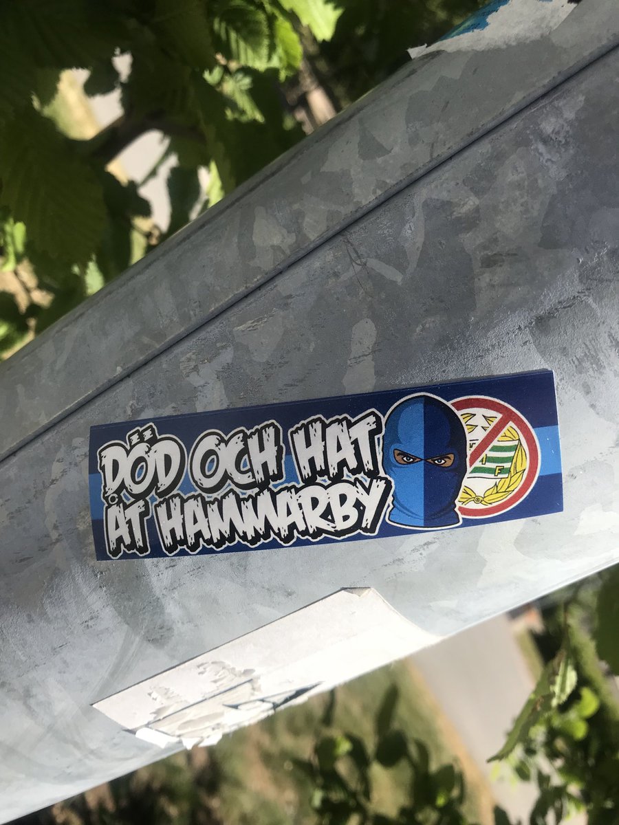 SupporterVisual's tweet photo. #supporterculture #stickers #football #hate #Stockholm #dif #aik #Hif #hammarby #aiksolna https://t.co/4TU6nRddiP