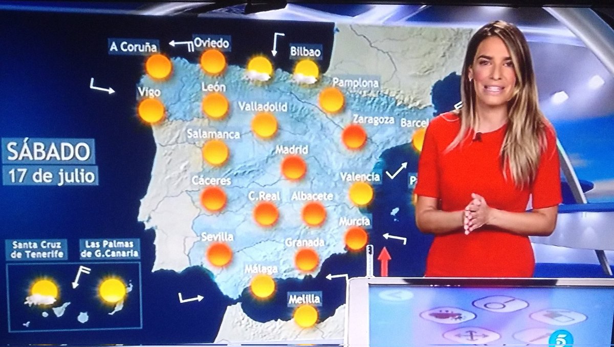 El tiempo seco y soleado vendrá acompañado este fin de semana en toda España por temperaturas muy elevadas, también en el norte. El riesgo por la altísima radiación y la probabilidad de incendios forestales marcarán este comienzo del periodo canicular. #sabado #felizsabado