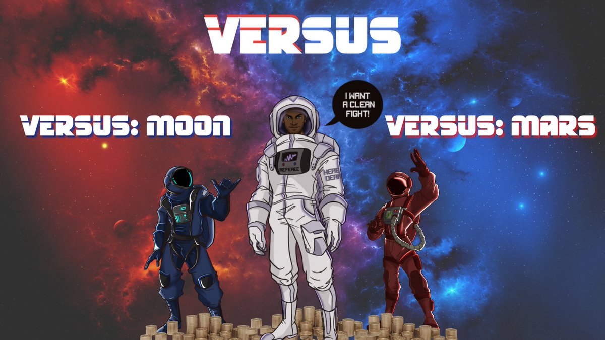 VersusProtocol's tweet photo. Our 2 teams- Blue Team (VersusMoon) and Red Team (VersusMars) can be joined simply by purchasing either tokens!

The team with the highest market cap at the end of each round wins a #spaceloot payout in #SpaceDean’s native currency, #BUSD!

#BinanceSmartChain #DeFi #crypto https://t.co/lDQWrS6Fz4