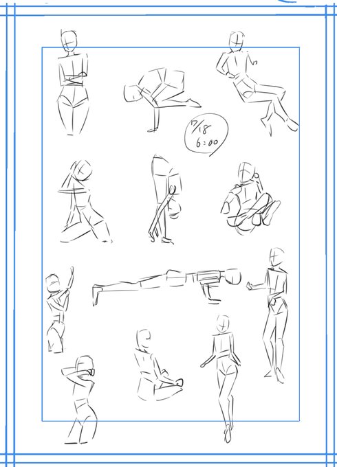 今日もコツコツお絵かき頑張ります
#朝練60秒クロッキー 