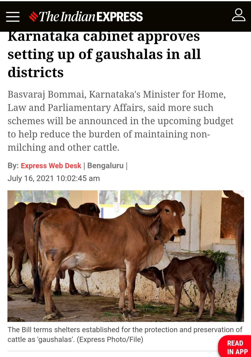 This initiative was as essential as the law to ban cow-slaughter!

Appreciations and congratulations to Government of Karnataka on behalf of all goupremis and deshpremis..

<a href="/BSYBJP/">B.S.Yediyurappa</a> <a href="/PrabhuChavanBJP/">Prabhu Bhamla Chavan</a>
<a href="/governmentofkar/">Government of Karnataka</a>