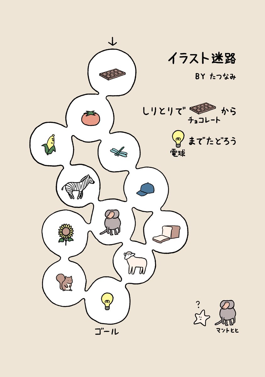 たつなみ イラスト迷路を作りました たつなみ イラスト迷路を作りました