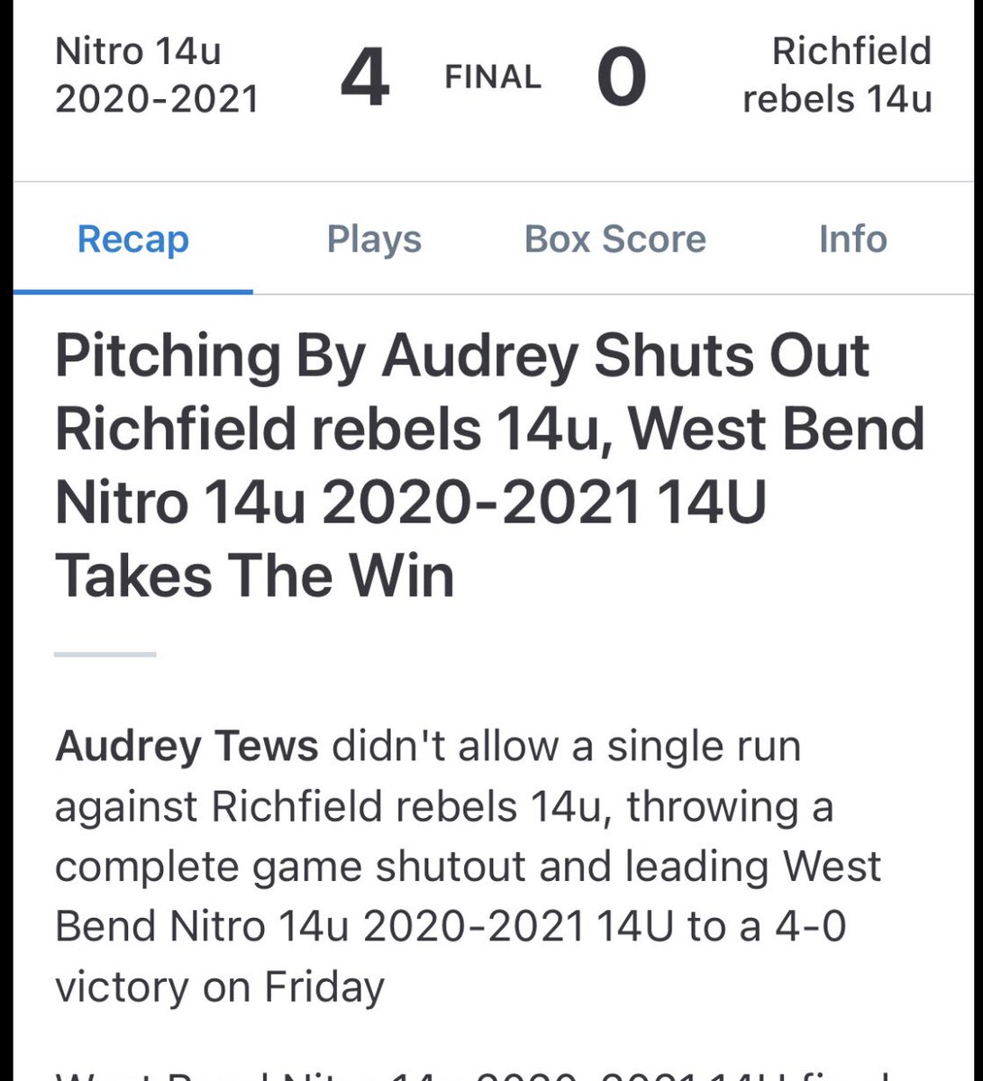 east_bend's tweet photo. More Rising Suns doing great things! Bombs away for Kate Weidmeyer and Shut Outs for Audrey Tews! 2022 is going to be amazing! https://t.co/FiwwpkGQJJ