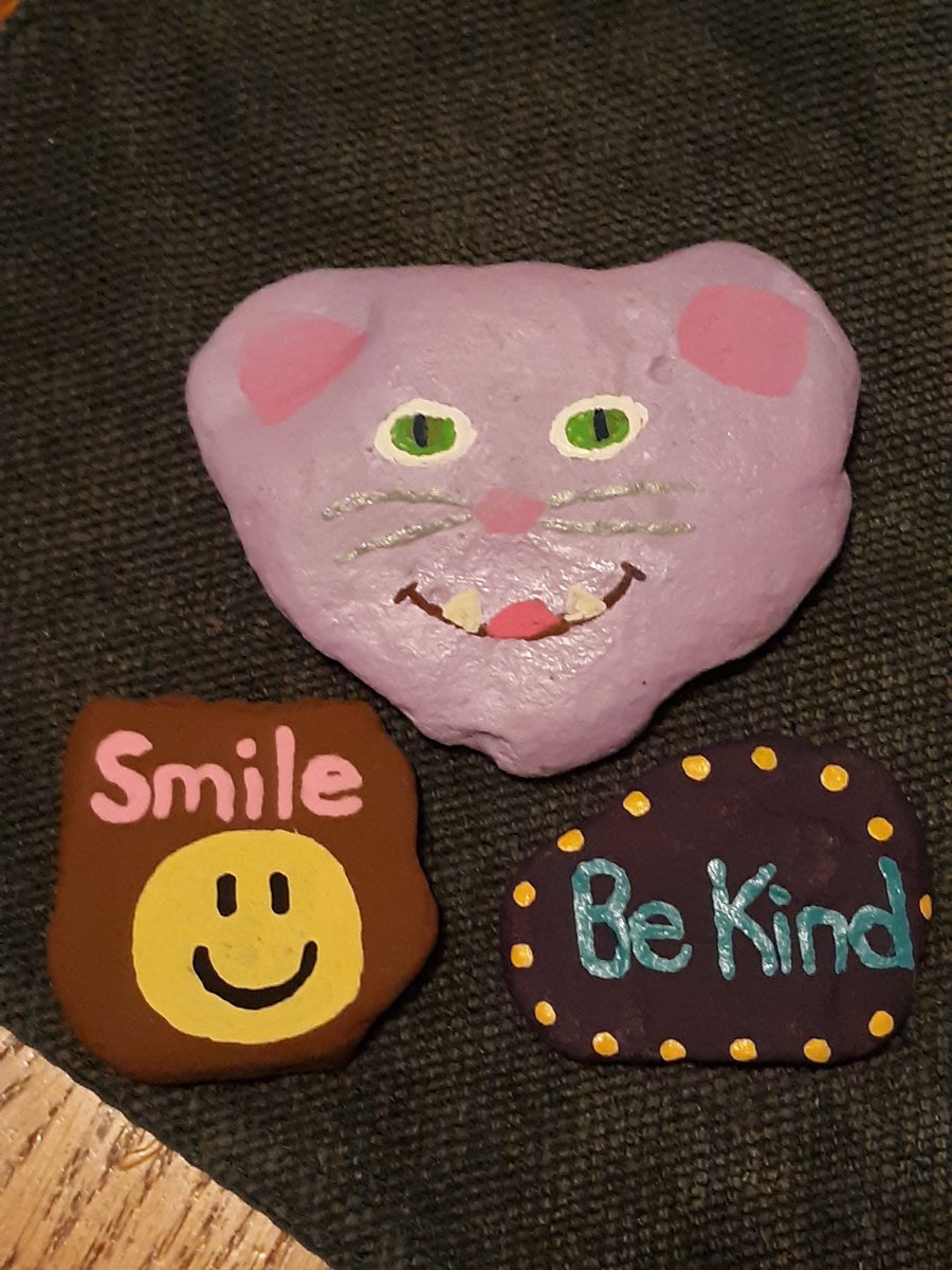 rckingrocks's tweet photo. Some pictures of rocks I have painted. Some have been hidden and others havent. #rcking #paintedrocks https://t.co/ZagKdlvzVP