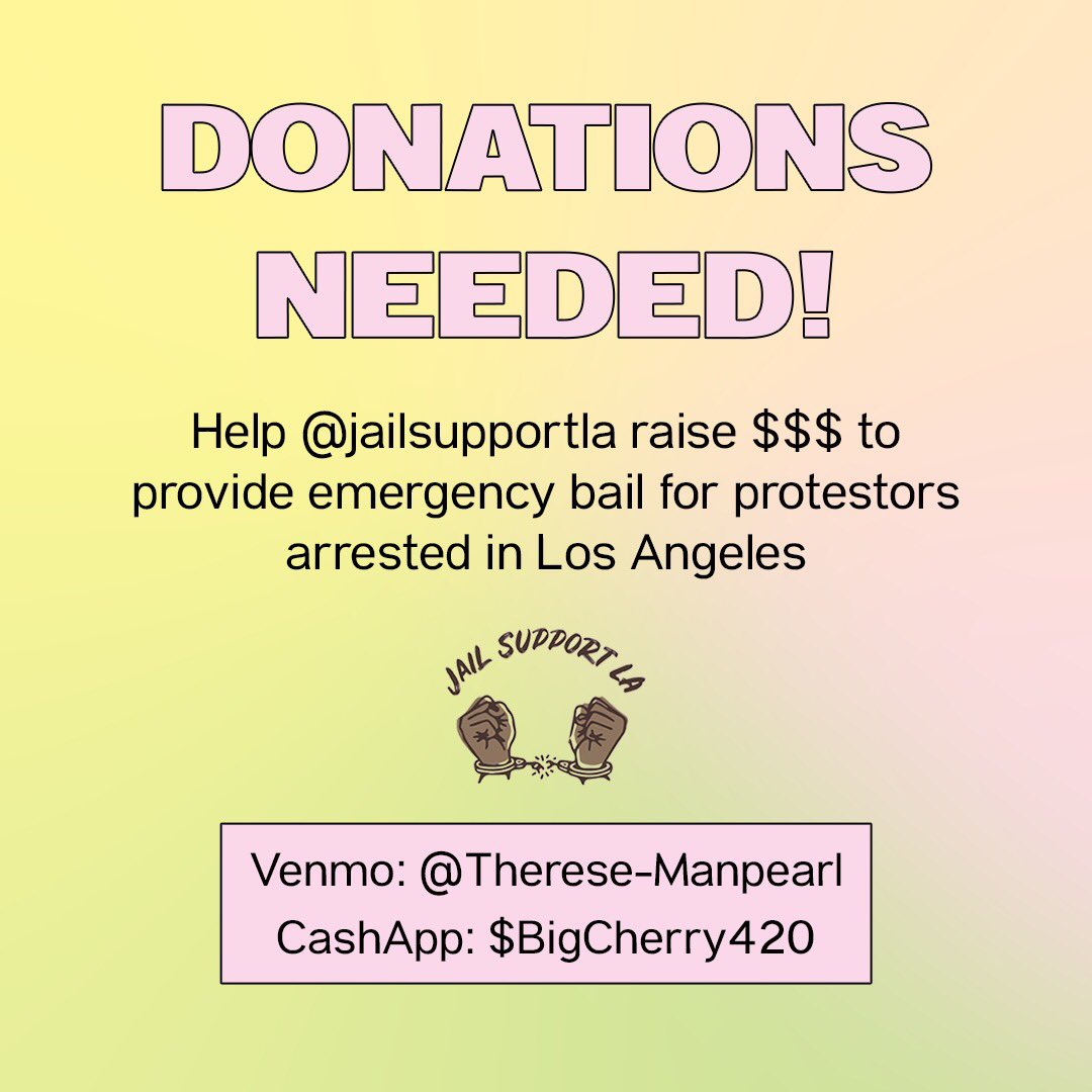 A few arrest were made at today's protest. Donate to Jail Support LA! 

#SmashTransphobia
#SmashFascism