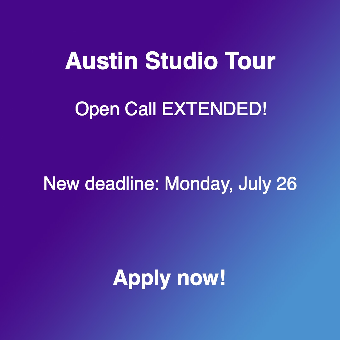 BigMedium's tweet image. The Austin Studio Tour open call deadline has been extended to Monday, July 26! Apply now for WEST + EAST during 3 weekends in November,  an Austin Artists celebration! austinstudiotour.org 
#AustinStudioTour #bigmedium