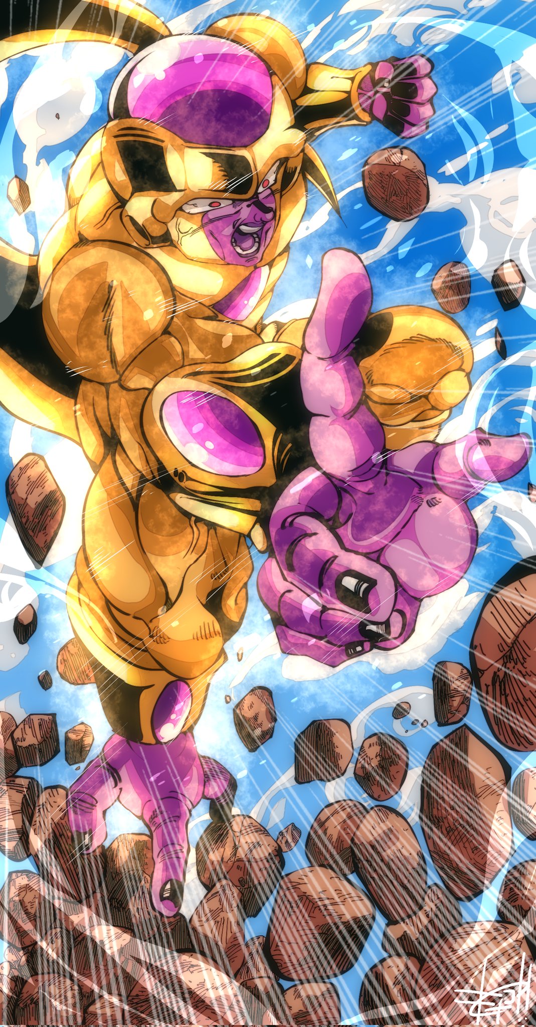 きなこもち サブ垢 Dragonball超 ゴールデンフリーザ 貴方にだけは 絶対に負けませんよぉおーーーー ドラゴンボール イラスト T Co Yku7mpqr8l Twitter