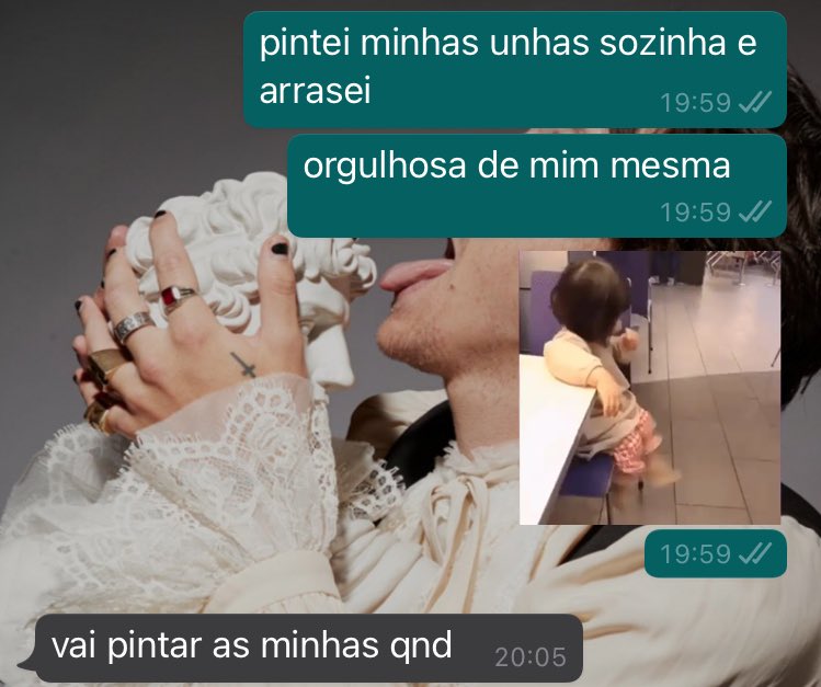 gente o boy que to conversando KKKKKKK ta feliz harry styles?