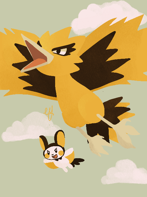 Pokemon Team Commission (Zapdos) — Weasyl