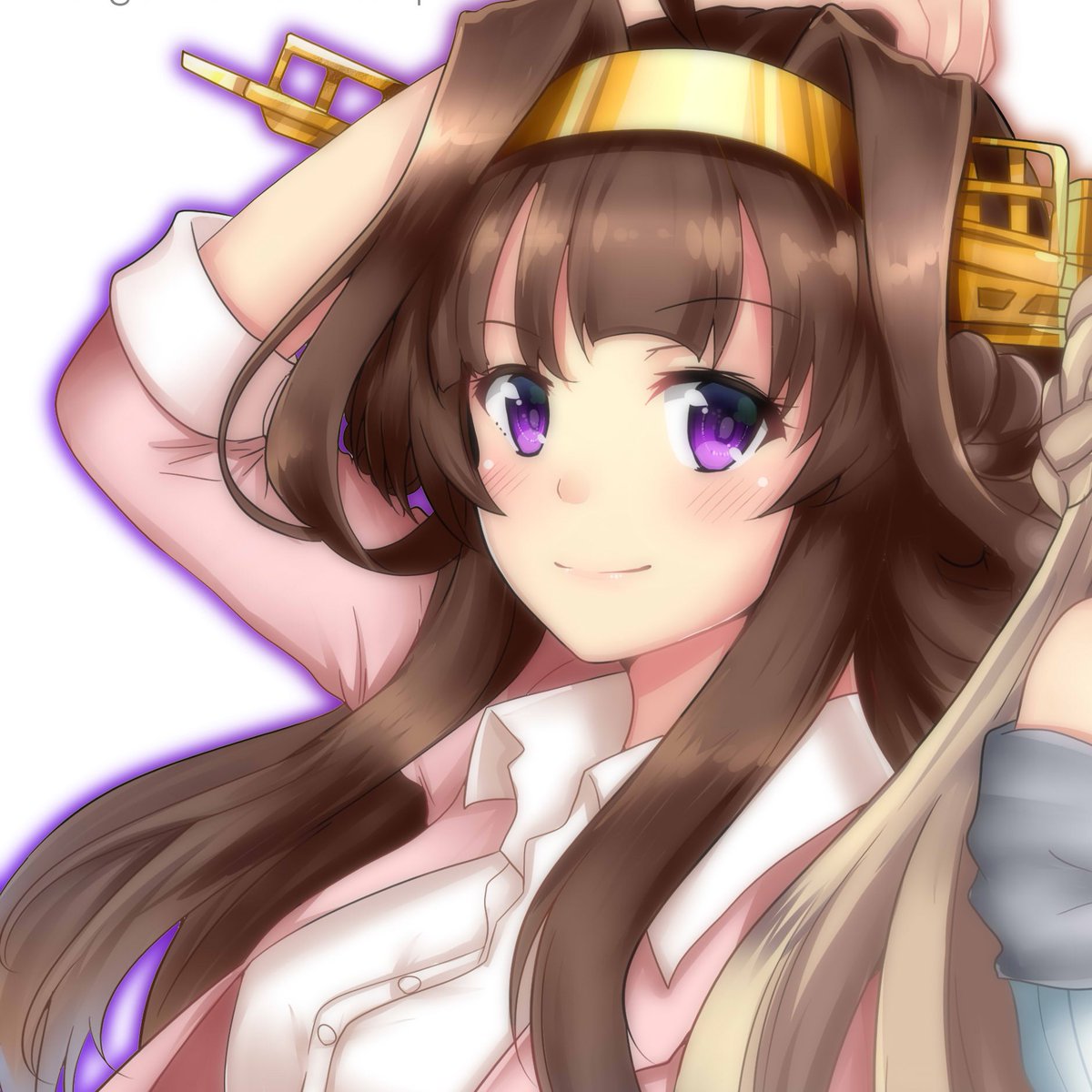 金剛(艦これ) 「#これを見た人は金剛ちゃんをTLに放流しよう 
金剛ちゃんは、いつ見ても素敵!!」|火村 モリタカ＠/5月COMITIA144（B51a)/その次は神戸かわさき10のイラスト