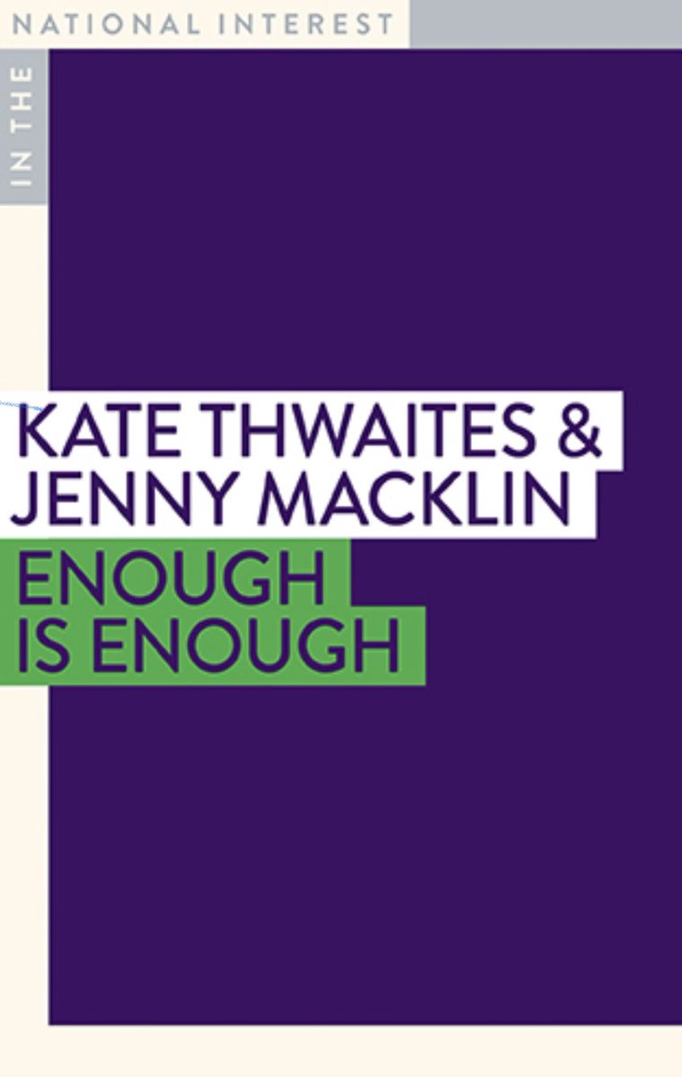 RJMcDiarmid's tweet image. Enough is Enough

👀Watch #MsRepresented with @annabelcrabb 

📖Read #EnoughIsEnough @ThwaitesKate published by @MonashPub  

publishing.monash.edu/product/enough…
