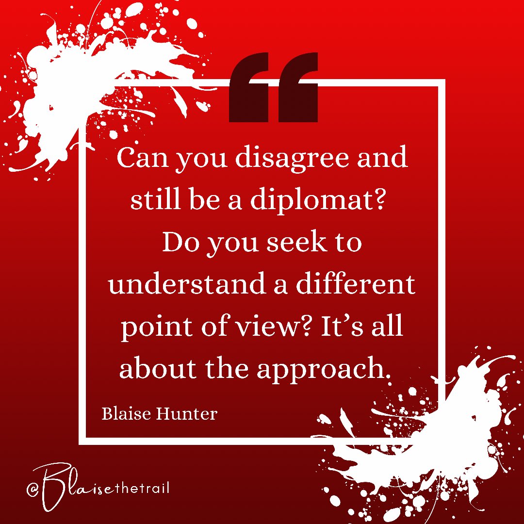 I have been seeing a lot of posts lately with sayings like “we can disagree and still be friends” or “just cause I disagree with you, doesn’t mean I hate you”

These statements are true but I think we are ignoring a vital point... The Approach #advocacy #diplomacy #DoBetter