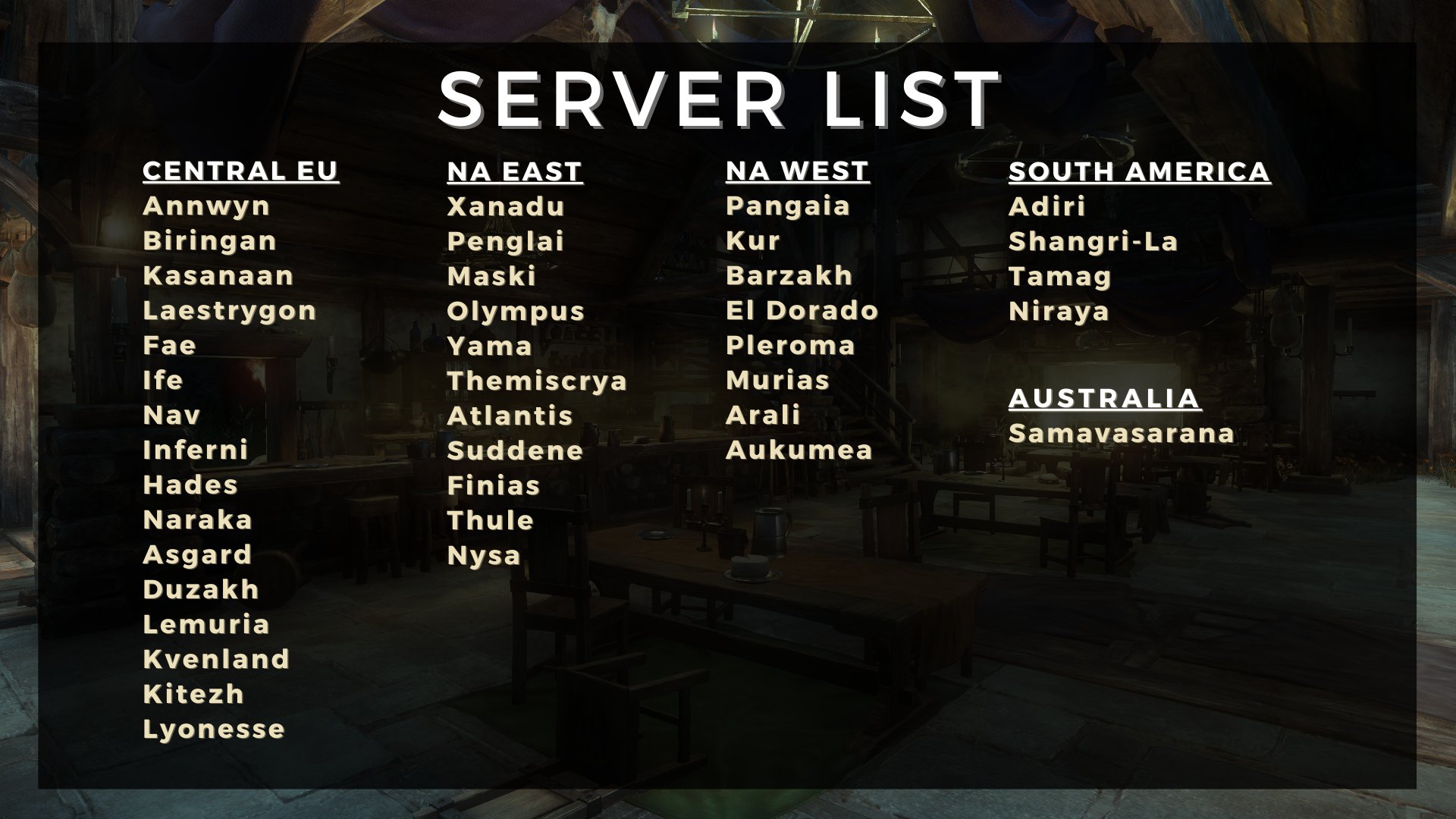 New world server