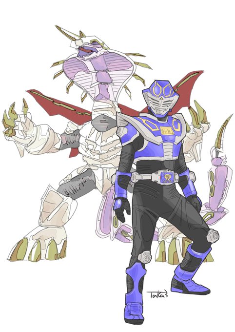 仮面ライダー王蛇のtwitterイラスト検索結果