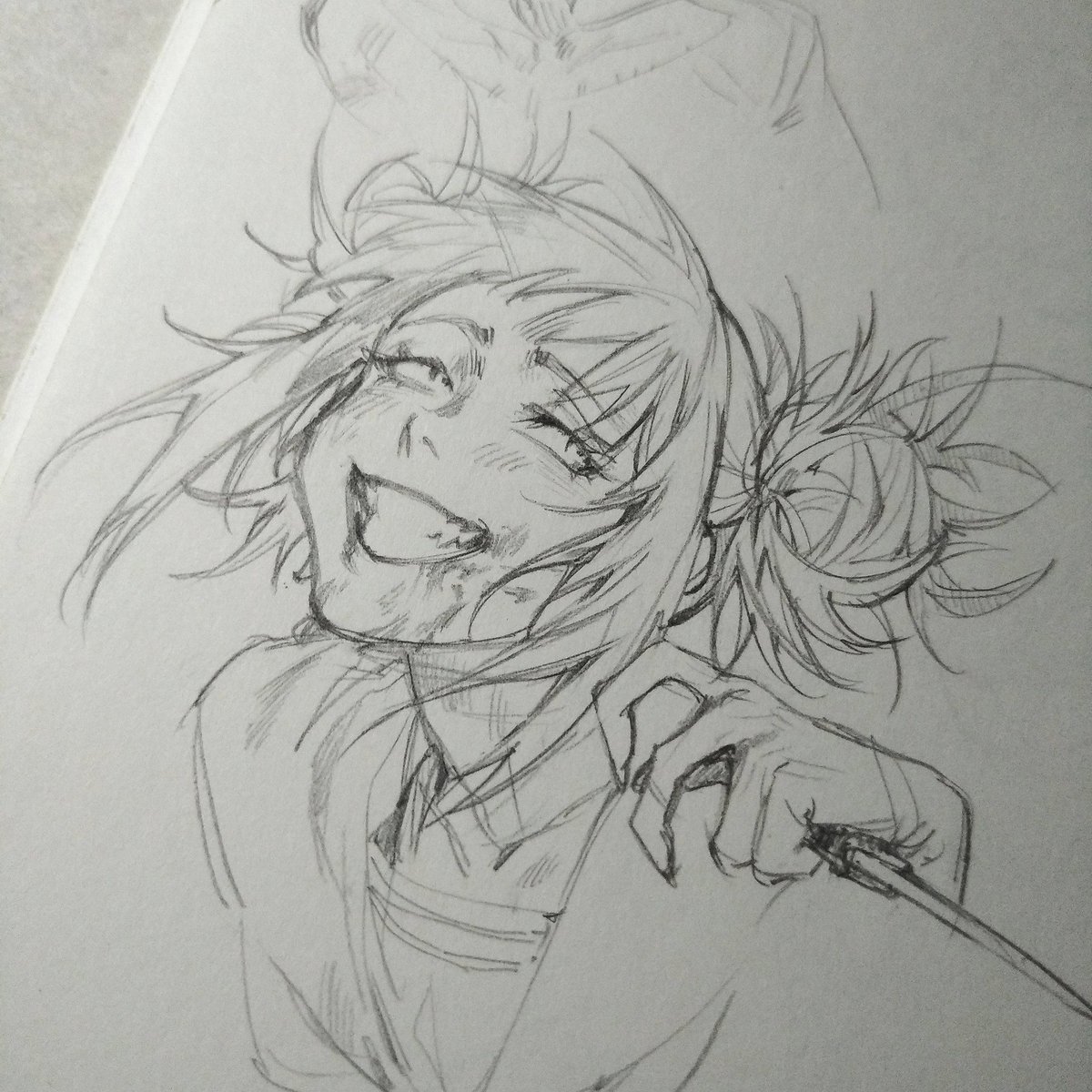 I like how Himiko turned out in this sketch
🔪🩸
красотка 